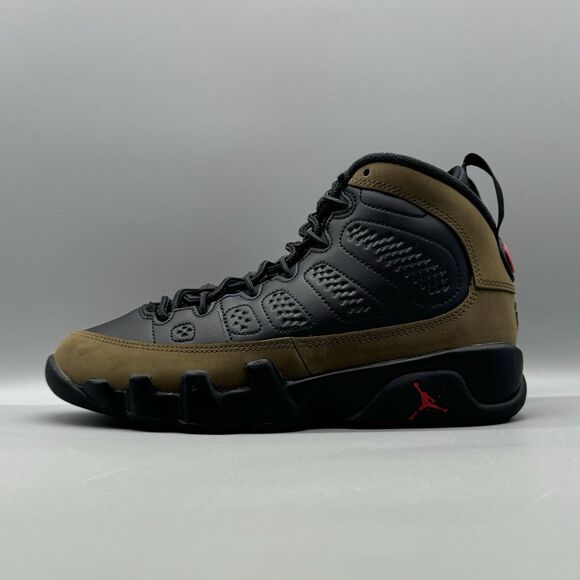 Nike Air Jordan 9 Retro GS Black Olive HV4574 030 Size 4Y Sneakers Womens Sz 5.5 - Picture 4 of 9